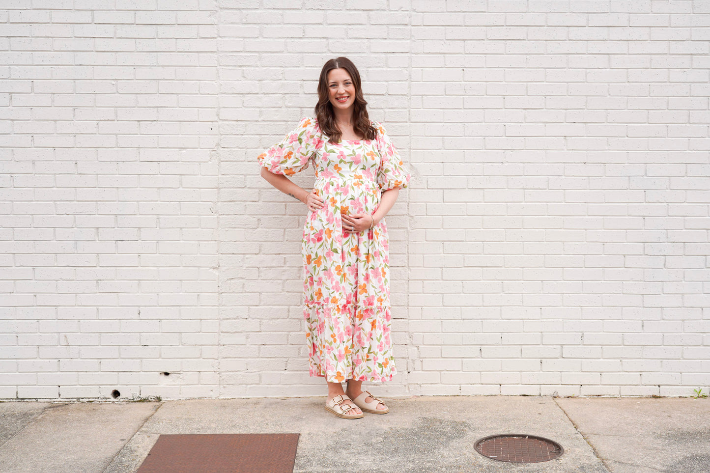 Floral Puff Sleeve Maxi