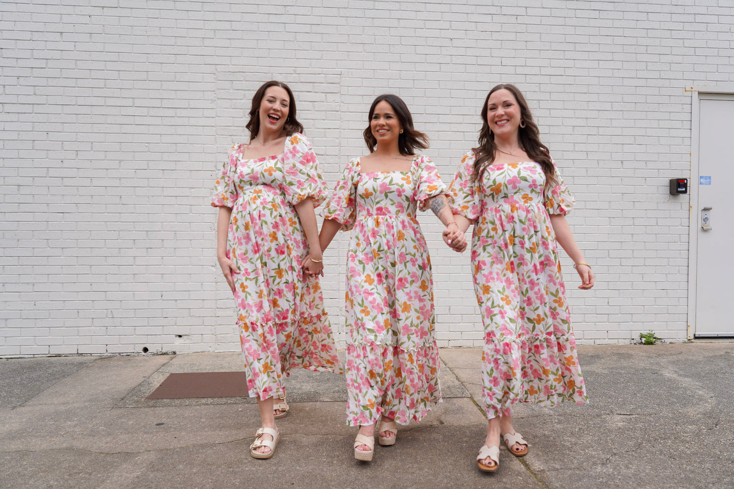 Floral Puff Sleeve Maxi