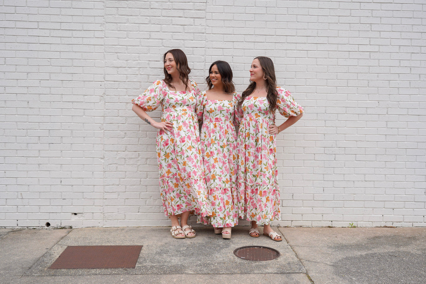 Floral Puff Sleeve Maxi