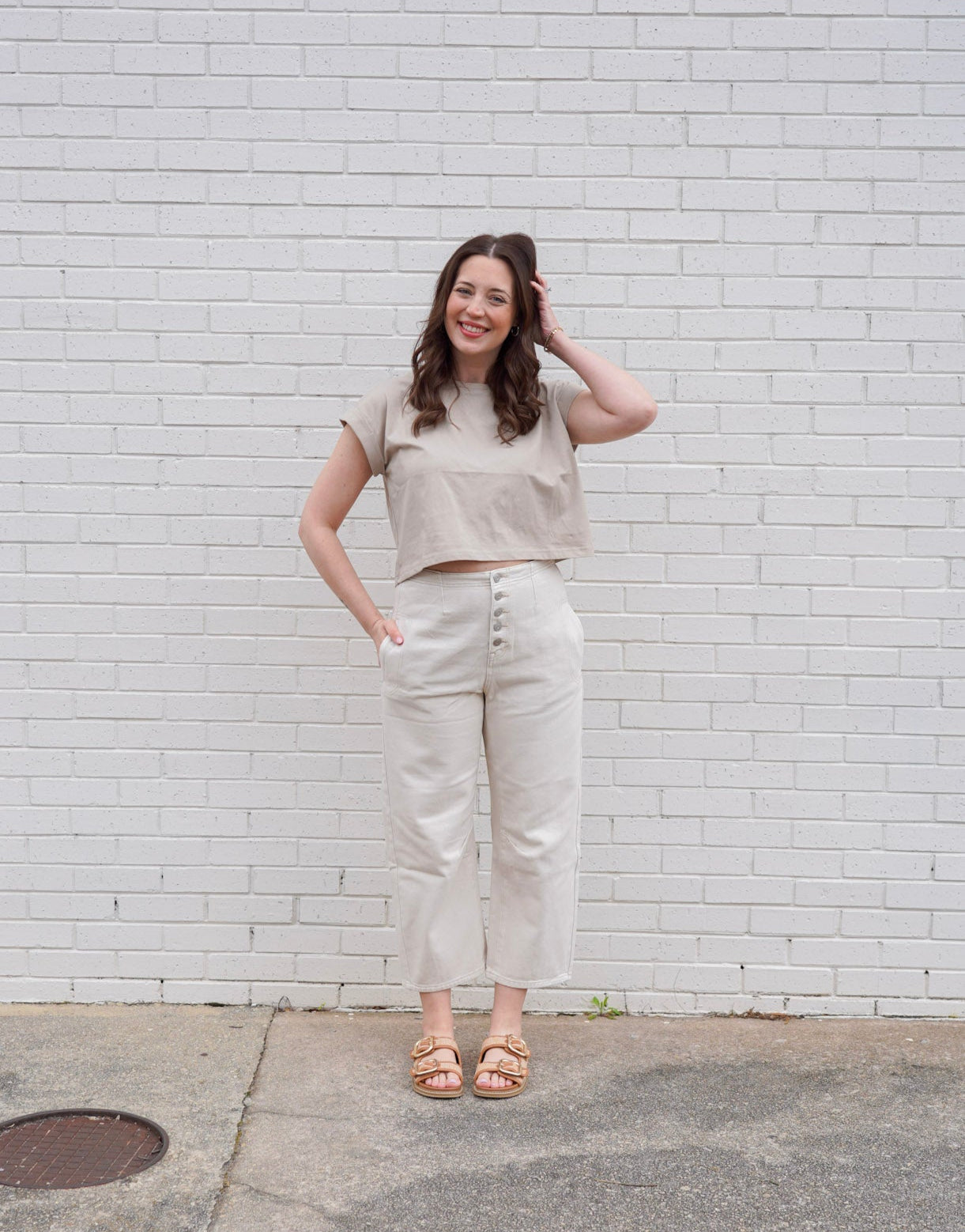 Effortless Comfort High Waisted Washed Barrel Pants