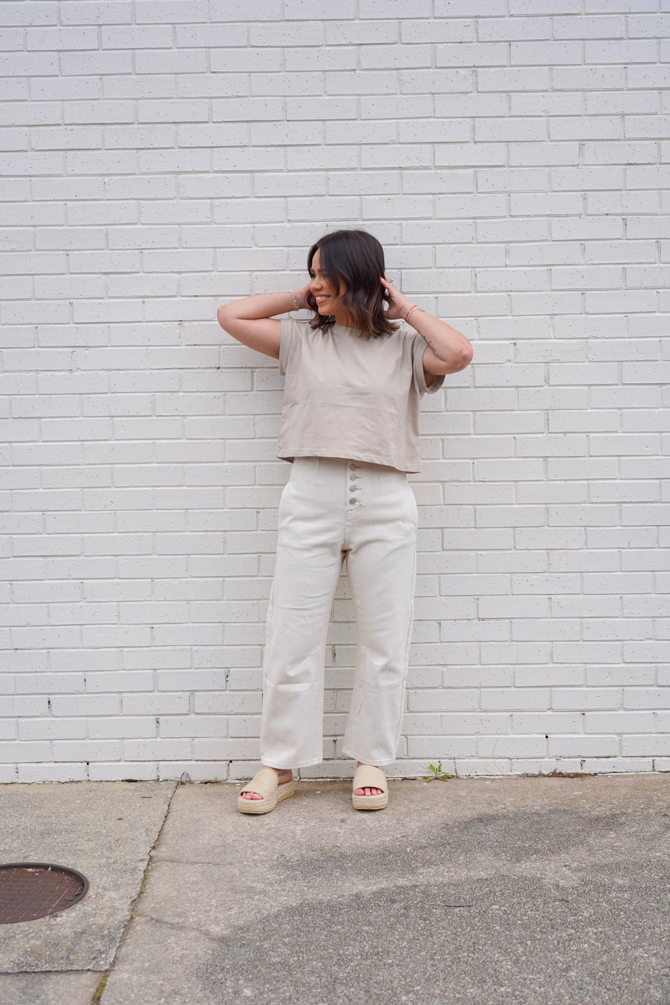 Effortless Comfort High Waisted Washed Barrel Pants